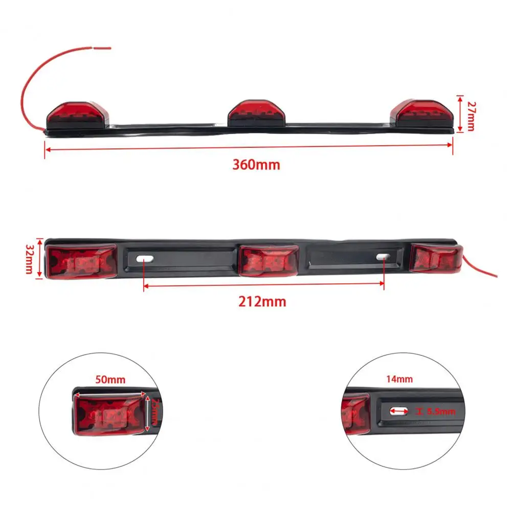 Габаритный фонарь ярко-красный светильник светодиодов стоп-сигнал с защитой от