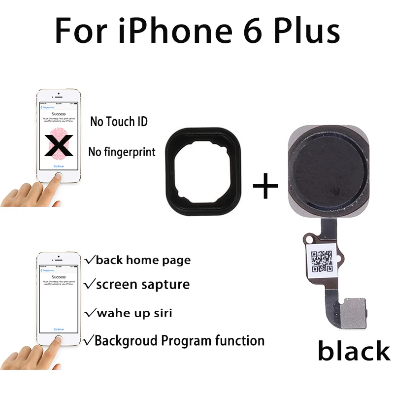 Высококачественный гибкий кабель для iPhone 6 6S Plus с полной кнопкой возврата
