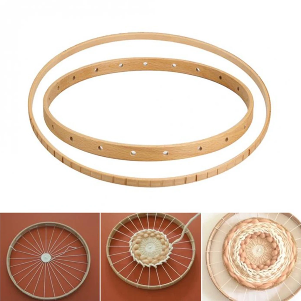 

Wooden Knitting Loom Craft Weaving Tool for Handmade Wind Chime Dreamcatcher