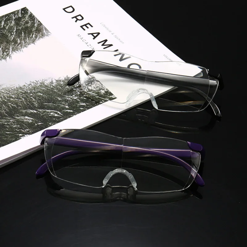 Купи Protective TV Reading Glasses Men 1.6 Times Magnifying Glass Comfortable Large Frame Ultralight Elderly Eyewear WOMEN за 197 рублей в магазине AliExpress