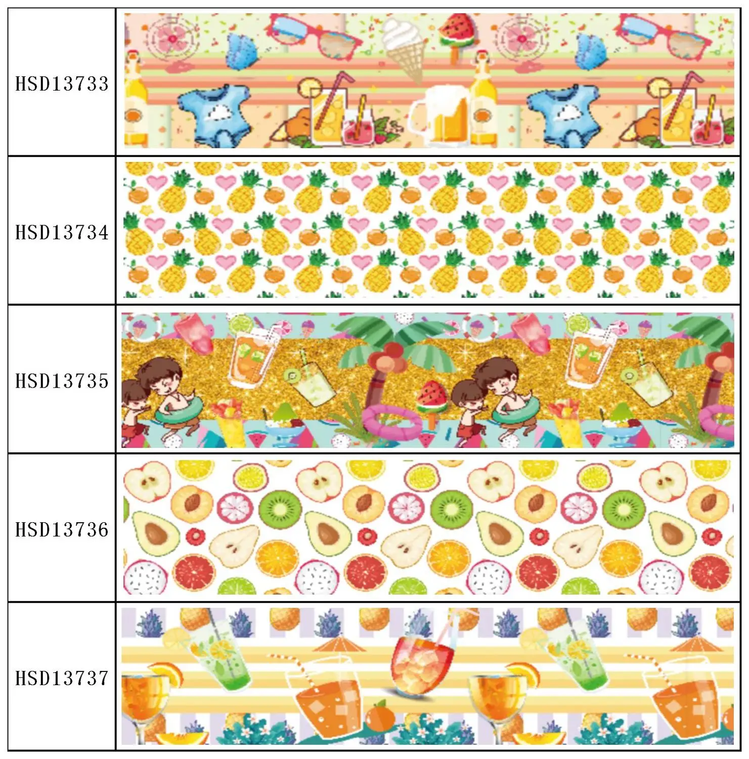 

22MM 25MM 38MM 50MM 75mm Printed Pattern on Grosgrain Ribbon for diy ribbon