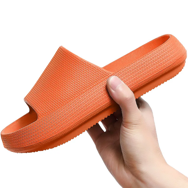 EVA Soft Colorful Sandals House Slippers Indoor Shower Shoes Kids Women Platform Heels Outdoor Summer Home Cute Cloud Slides Men