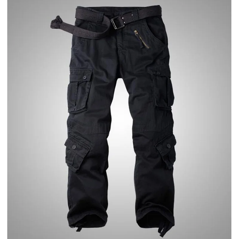 Новые брюки карго Для мужчин широкие s для бега военные камуфляжные штаны голубой