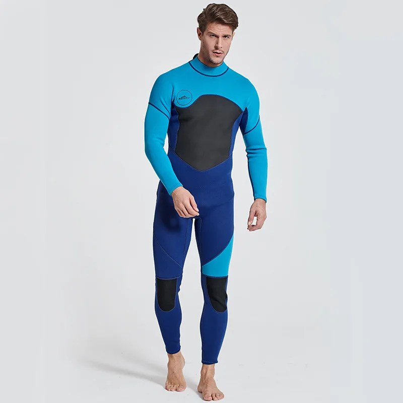 

Men's One-Piece Wetsuit Long Sleeves Warm Winter Surfing Snorkeling Suit