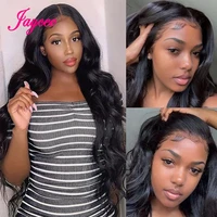 30 inch body wave lace front wig brazilian human hair wig wavy wig for black women ossilee perruque cheveux humain bodywave wig