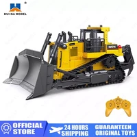 huina 116 rc car toys rc truck remote controlled bulldozer alloy tractor engineering car model toys for boys childrens gifts