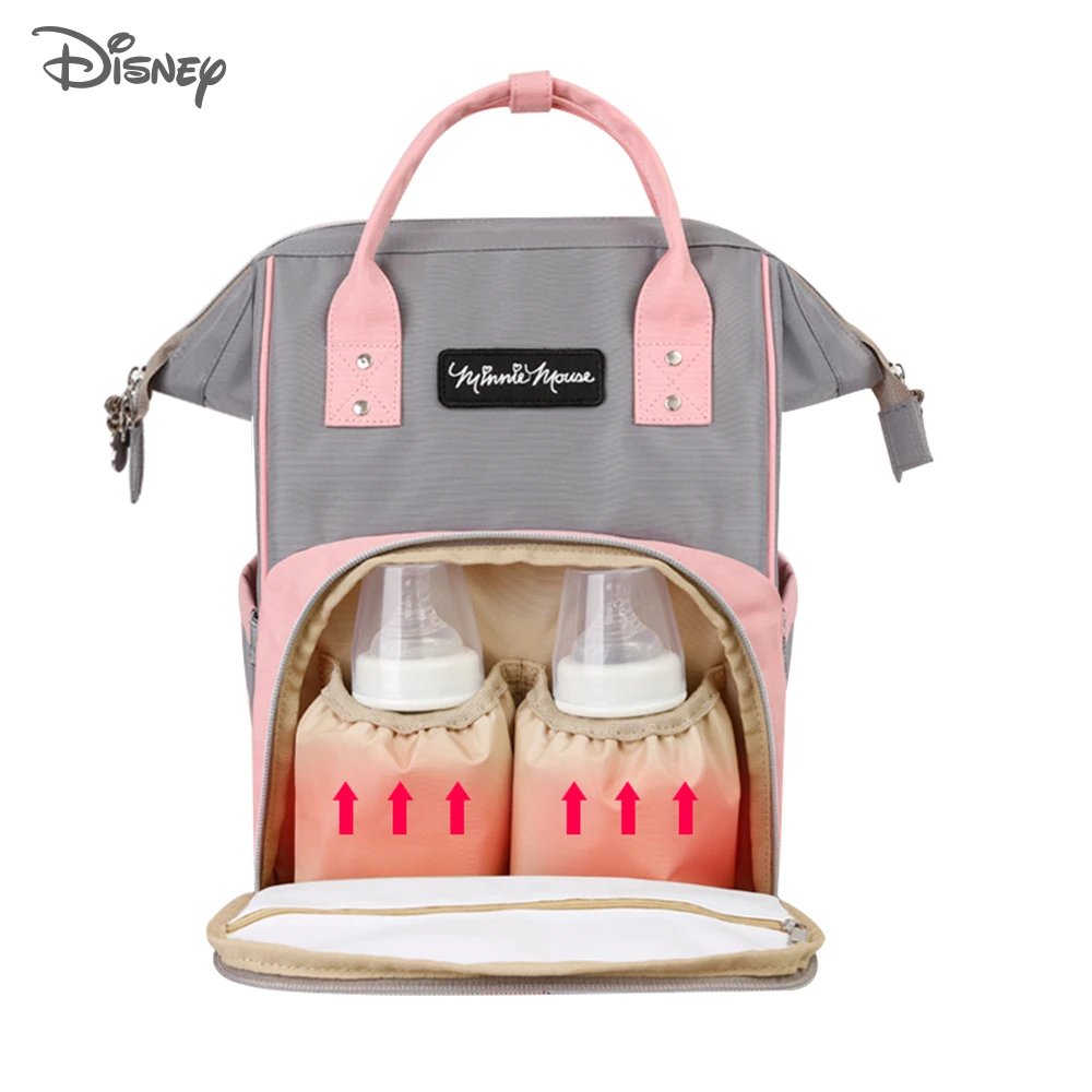 Сумка для подгузников Disney сумка мам детских колясок USB бутылка изоляционная
