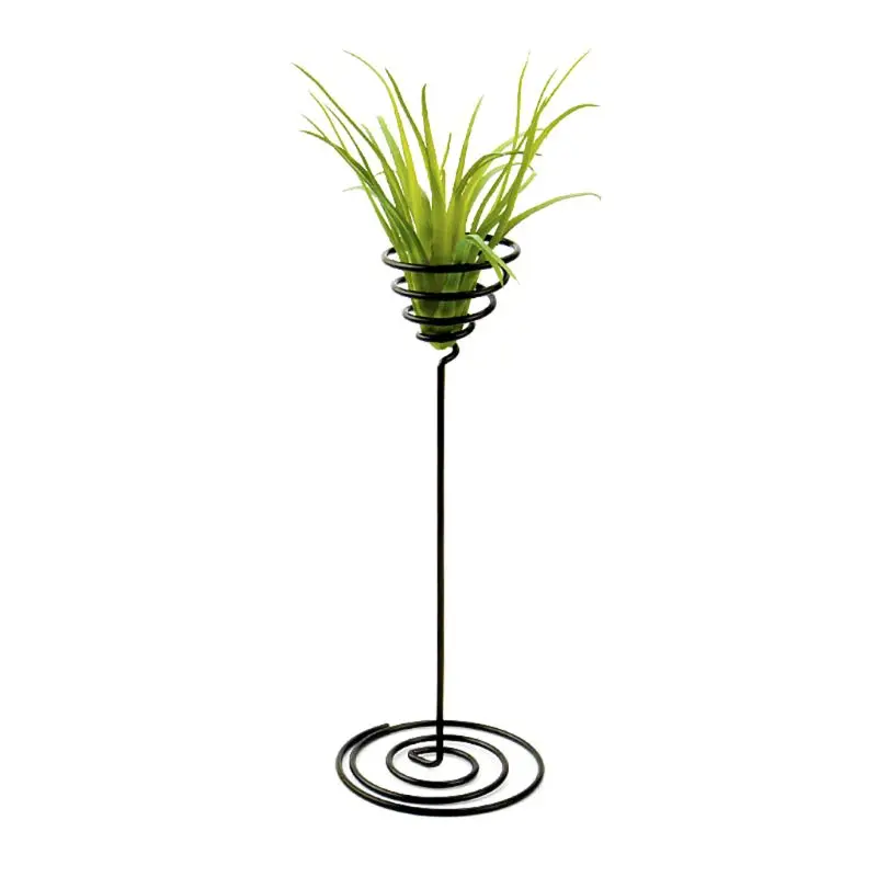 

Creative Black Iron Air Pineapple Base Plant Flower Pot Rack Holder Home Balcony Garden Decor Supplies Landscape P82C
