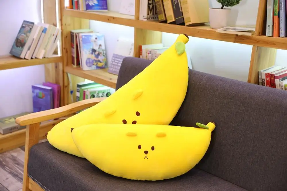 Мягкая оригинальная плюшевая подушка кукла банан 55/70 см 1 шт.|Мягкие игрушки