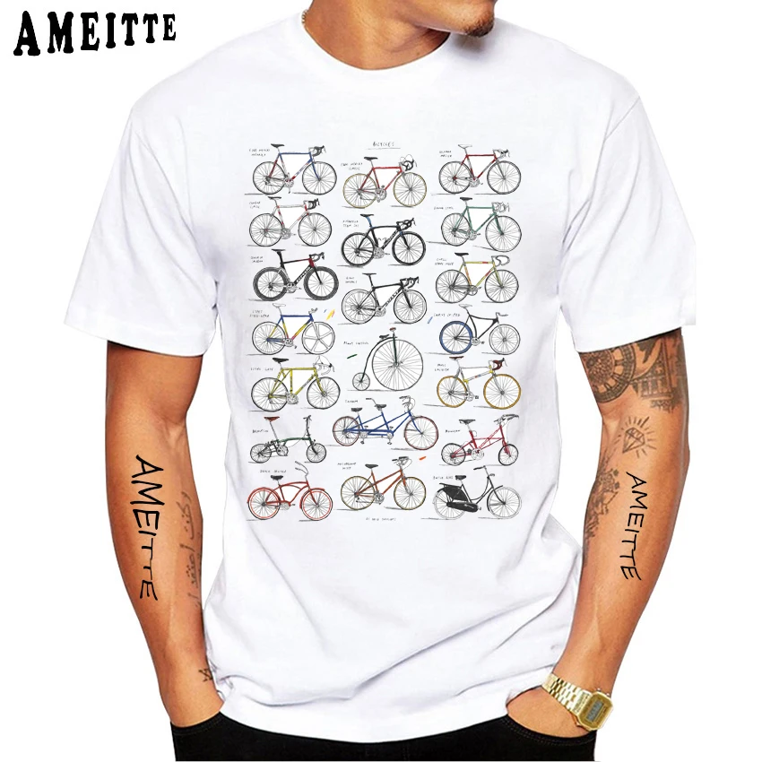 Велосипедная Яркая футболка Мужская велосипедная с коротким рукавом летние