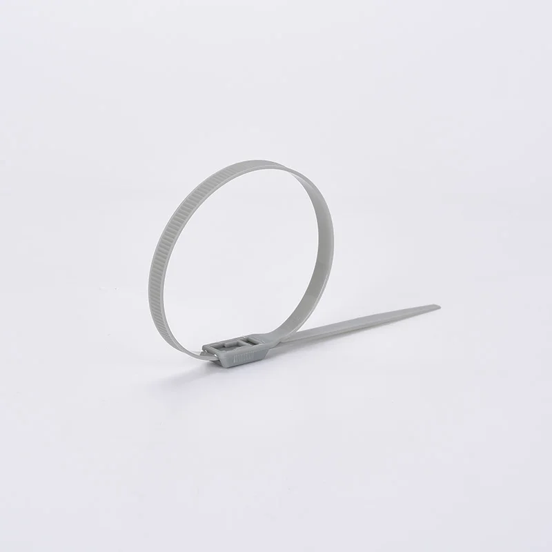 Gray 100pcs Taoqibao нейлоновая галстук, 7X350 оболочка Специальный галстук, 100 за сумку, полный цвет - Цвет: Gray 100pcs