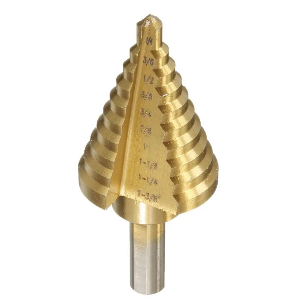 ROLKETU 1/4 ' но не более чем на 1-3/8 Титан 10 ступенчатые сверла HSS Кобальт инструмент
