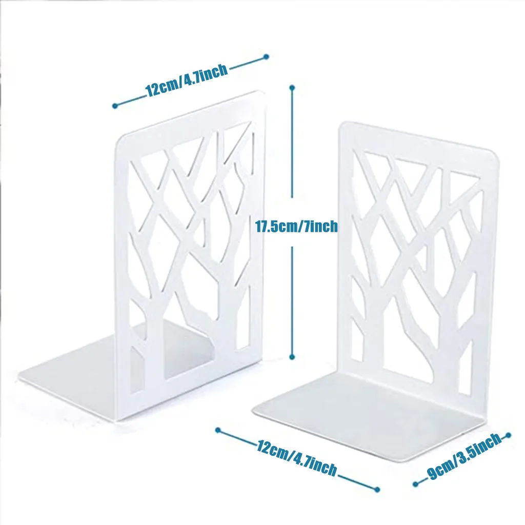 Black Metal Non-Slip Bookend Bracket Heavy Book End Office Stopper Desk Organizer Holder Bookends Accessories | Канцтовары для