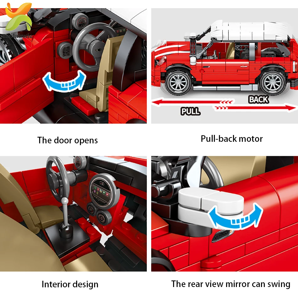 557 шт. техника Супер гоночный автомобиль классический мини купер Жук