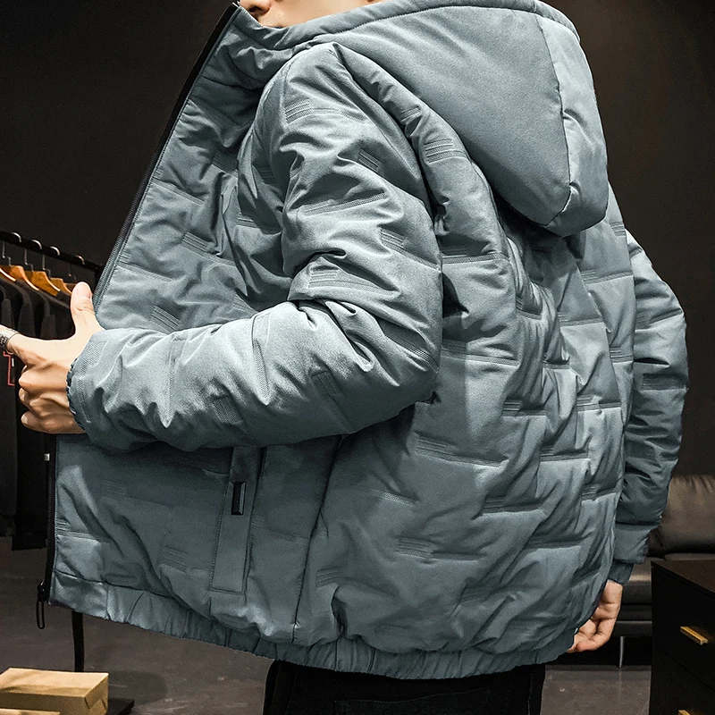 Мужская теплая зимняя куртка с капюшоном размеры до 5XL | одежда