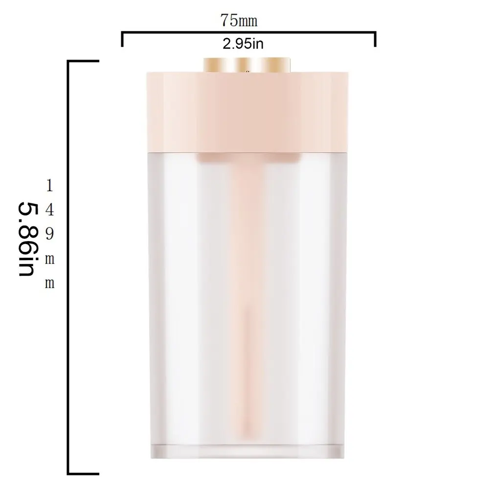 

Mini Silent 800mah Long Cylindrical Humidifier Air Aromatherapy Usb Atomizer Diffuser Ultrasonic Mist Atomizer