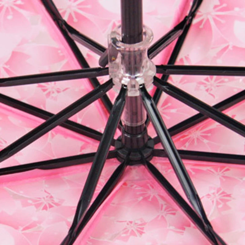 Прозрачный зонтик вишня в цвету гриб Аполлон Сакура 3 раза защита Детский штук #