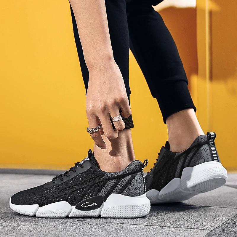 

White Sneakers Man Bottine Mens Shoes Casual Men Sneakers Slip Sport Shoes Men Brands Promotion Moccasins Swings Tennis Stronger