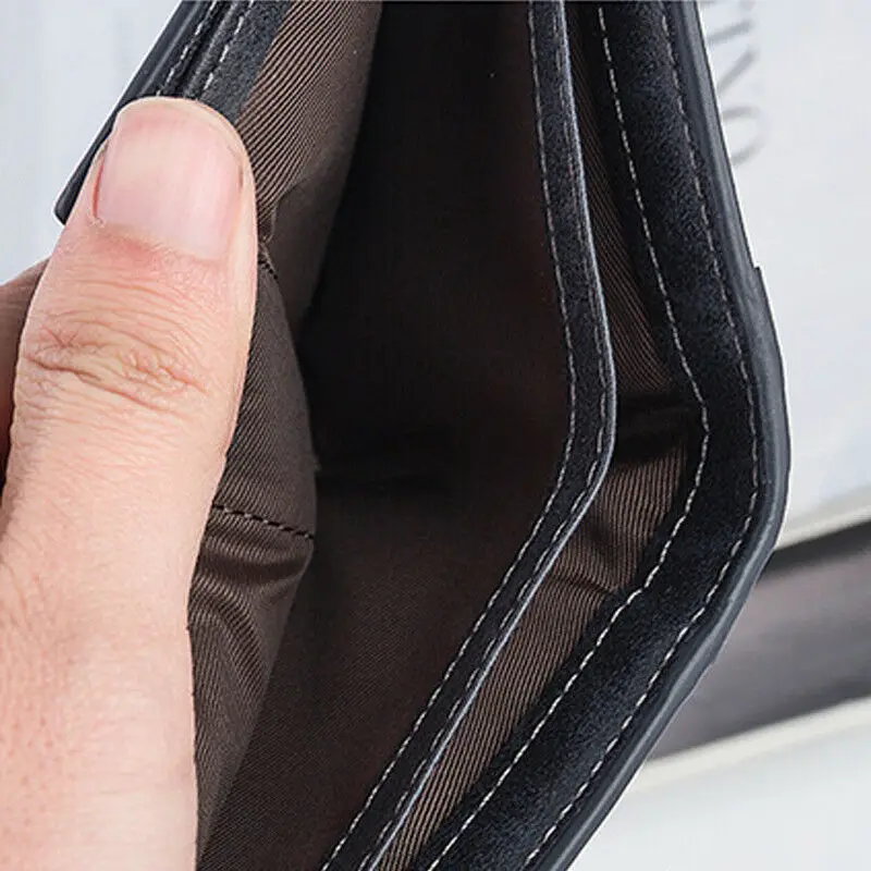 Мужские повседневные кошельки кожаный короткий складной кошелек мини 17