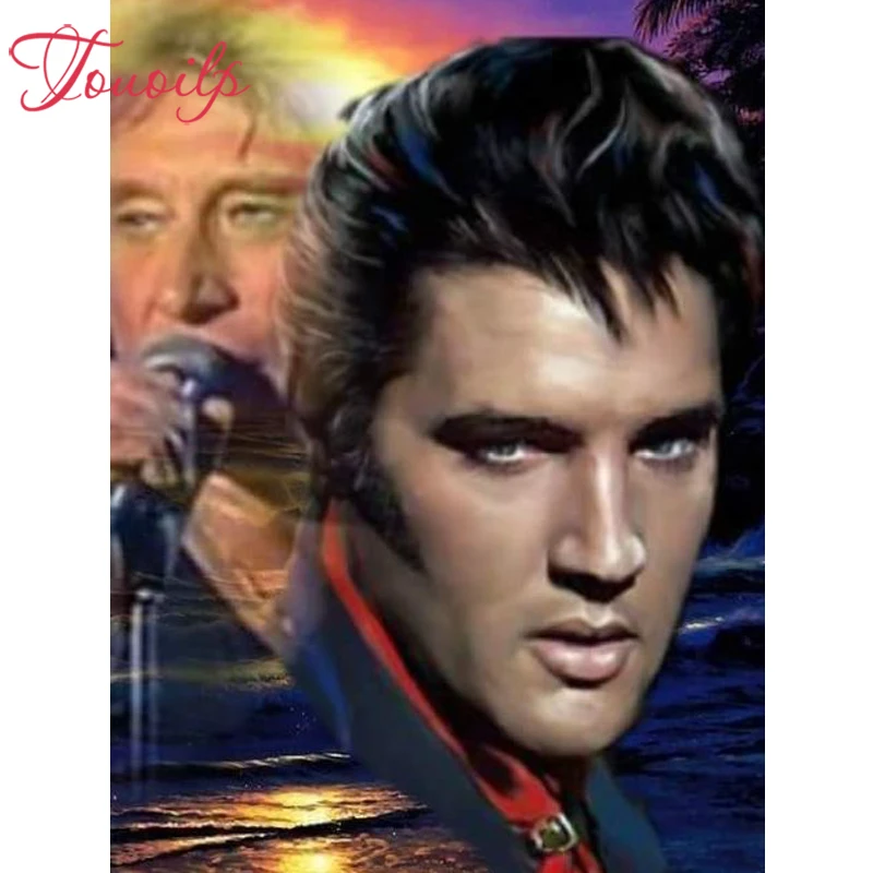 Алмазная 5d Вышивка Джонни Халлидей мозаика-пазл Elvis картина из страз стразы Набор