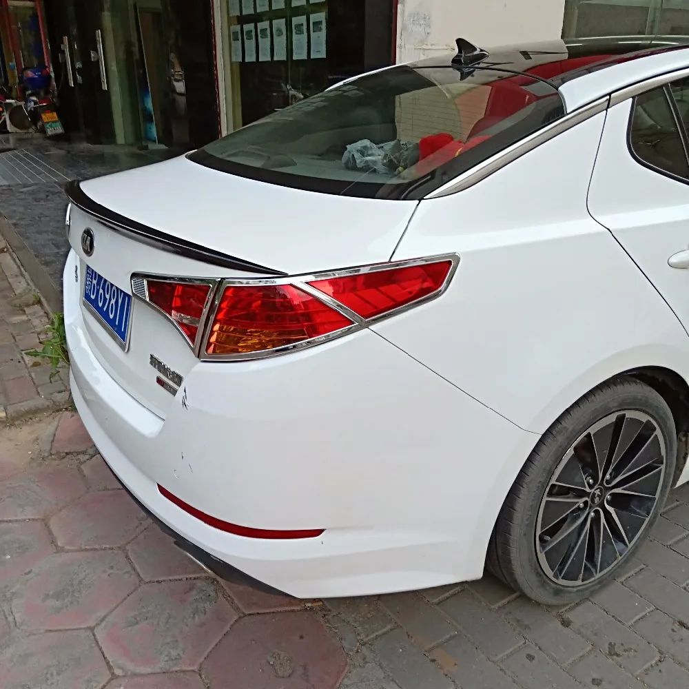Для kia K5 спойлер Optima 2011 2012 2013 ABS Материал заднего крыла первоклассника Цвет