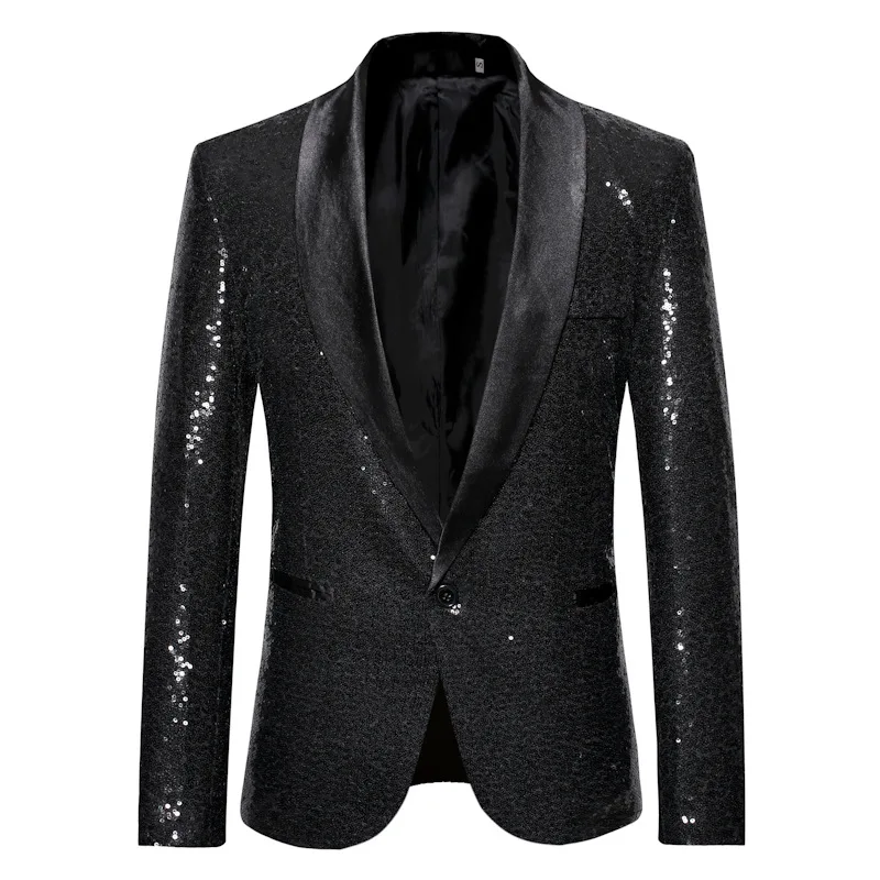 

19 years spring new sequins suit men's big yards leisure dance
