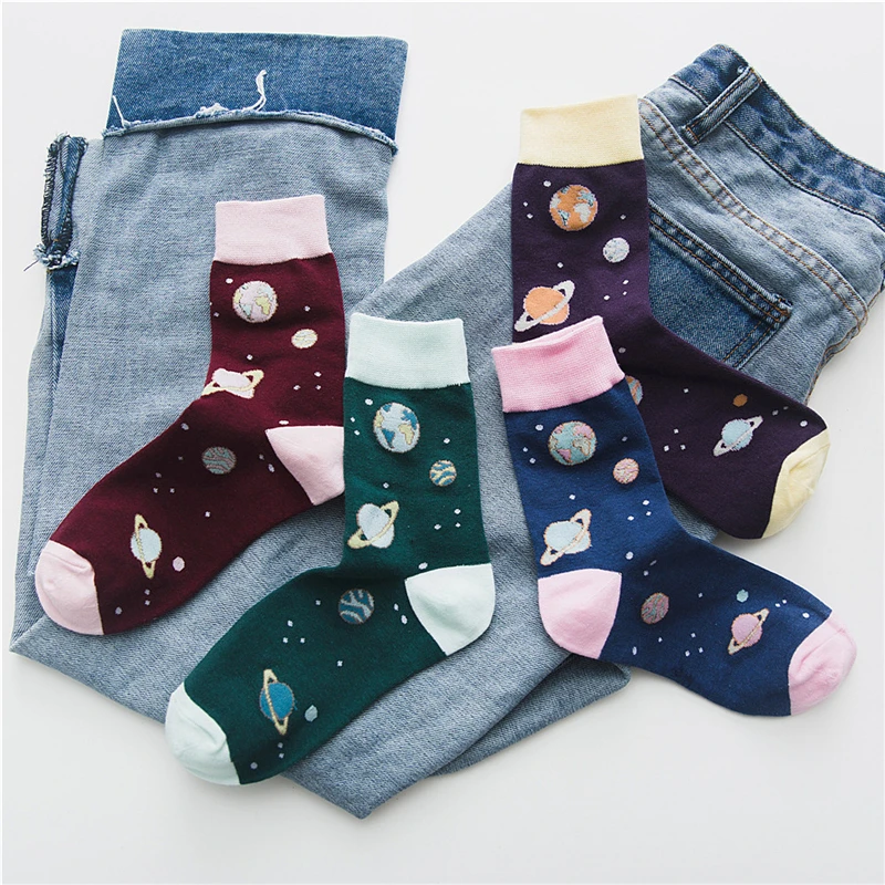 Носки женские жаккардовые в стиле хип-хоп | Женская одежда