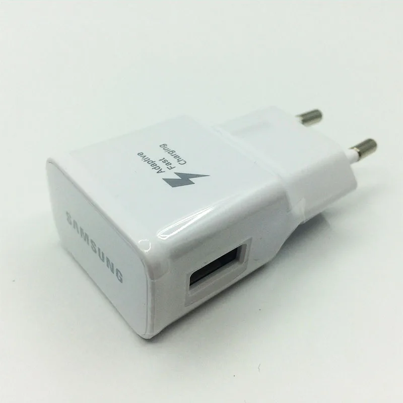 EU Charger Only Samsung USB зарядное устройство Быстрая зарядка для samsung s10 s9 s8 plus настенный адаптер для Xiaomi mi 9 Красный mi note 7 8 pro зарядное устройство для мобильного телефона - Тип штекера: EU Charger Only