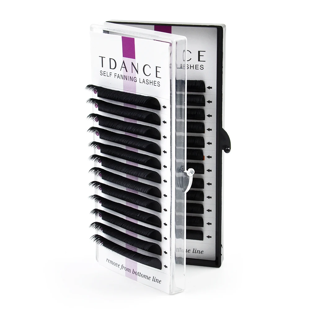 TDANCE 50 шт./лот Easy Fan Bloom наращивание ресниц Austomatic flowing Fast Fan самостоятельные вентиляторы объем ресниц