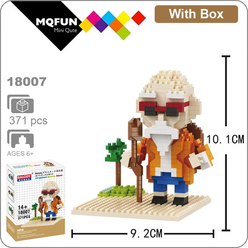 18007 With Box Balody аниме японский мультфильм Dragon Ball Z Супер Герои 3D конструкторные модели Фигурки строительные блоки кирпичи обучающие игрушки - Цвет: 18007 With Box