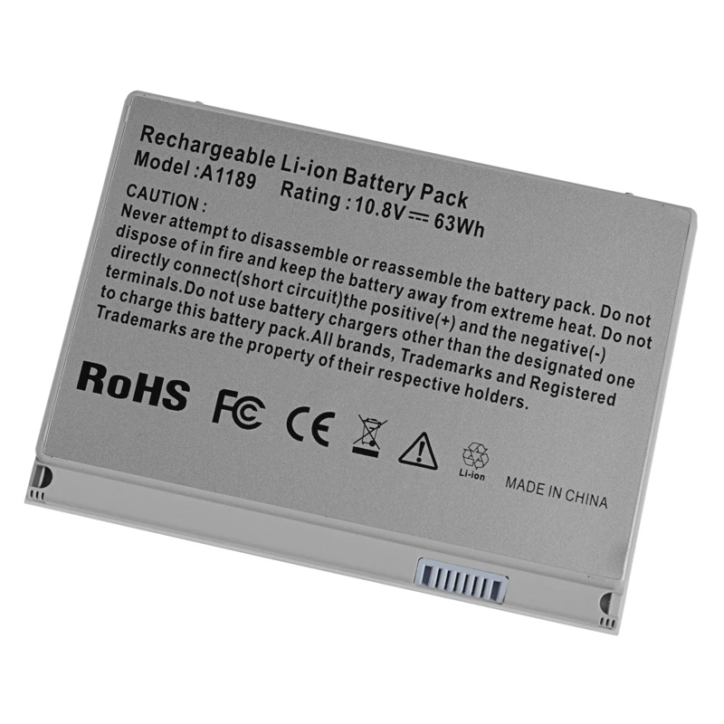 ApexWay 11.1v 63WH Replacement Laptop Battery For APPLE MacBook Pro 17&quot A1151 A1229 MA897*/A MB166*/A MA092 MA611 A1189 MA458 |