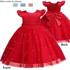 Свадебное вечернее платье для девочек 1 3 5 лет Детские новогодние костюмы для маленьких девочек Рождественские Выпускные платья для новорожденных платье для крещения