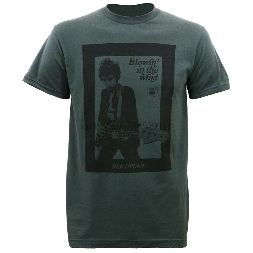 Аутентичные Боб Дилан гитары фото облегающая футболка темно-серые S-2Xl Новая мода