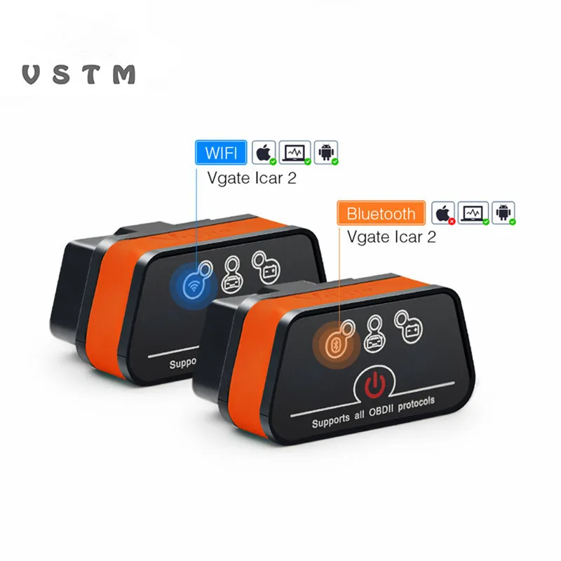 

VSTM Icar2 OBD2 ELM327 V1.5 Android Bluetooth адаптер автомобильный сканер автомобильный считыватель кодов ошибок ODB2 ELM327 автомобильный диагностический инстру...