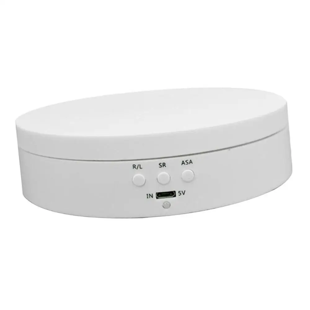 3 Speeds Electric Rotating Turntable Display Stand for Jewelry cosmetics,Battery/USB Powered - 2 Colors for Choose