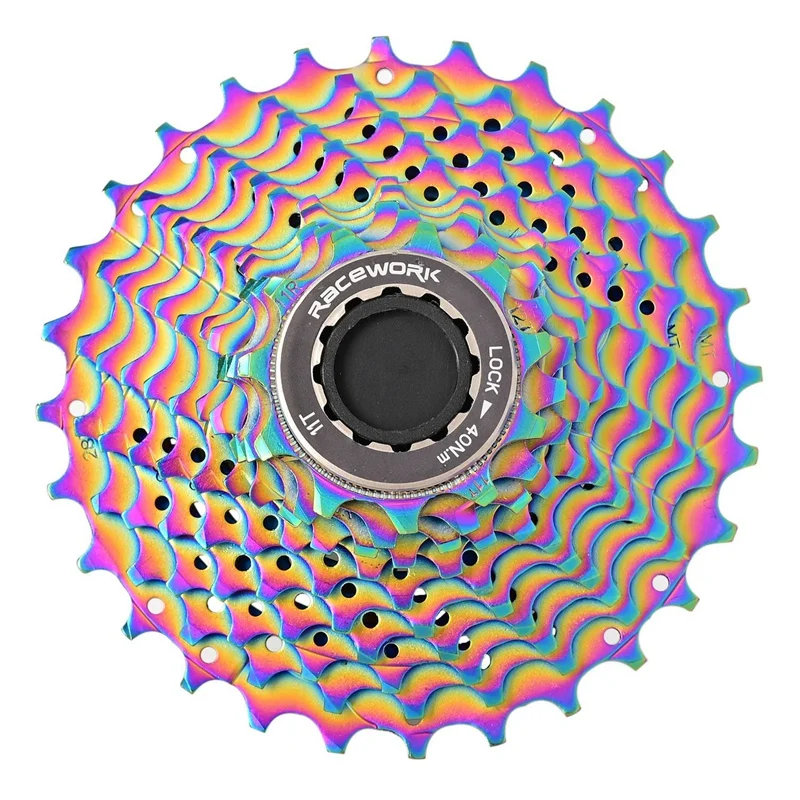 

RaceWORK Road Bike 11Speed 11-32T Bike Freewheel Ultralight CNC Colorful Bicycle Sprocket Gear