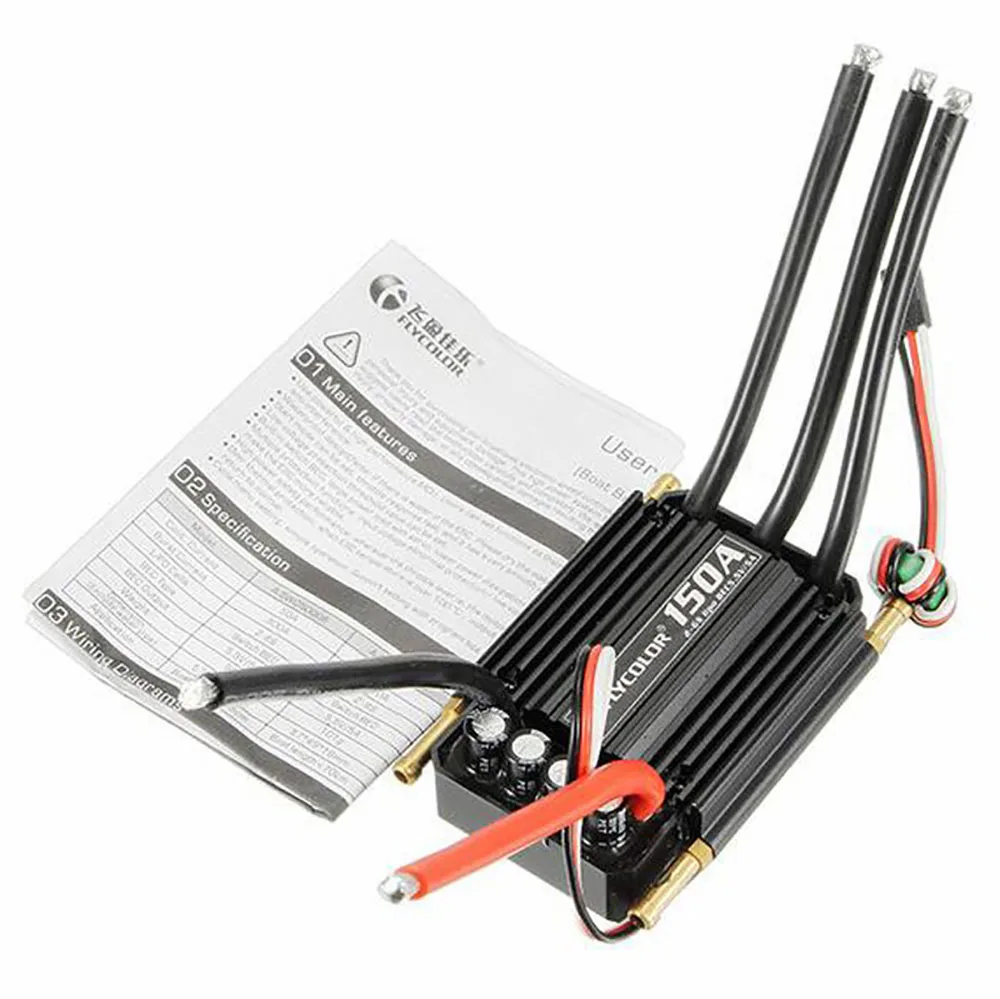 FLYCOLOR 2-6S бесщеточный двигатель ESC 150A 900A вперед назад регулятор скорости водяного