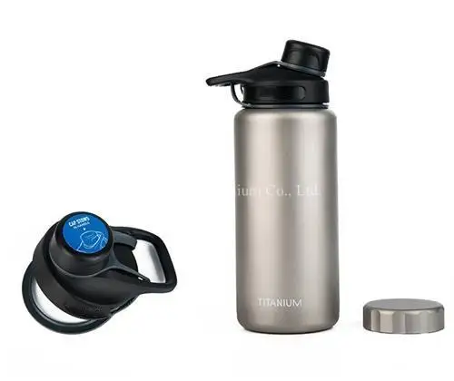 Чистая титановая одностенная прямая бутылка для воды 1050 мл 700 650 защита от
