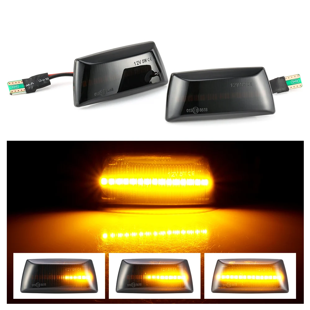 

2pcs Dynamic LED Side Marker Turn Signal Light Sequential Blinker for Opel Insignia Astra H Zafira B Corsa D for Chevrolet Cruze
