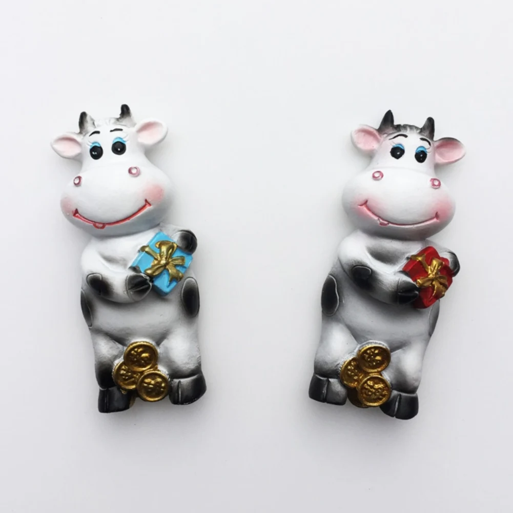 Фортуна тигр корова мультфильм холодильник предметы ручной работы магнитный