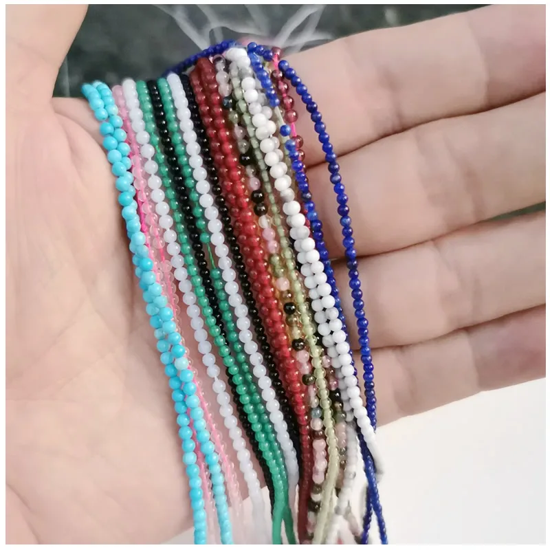 Натуральный камень кварц лазурит гранат кристалл агат круглые бусины россыпью