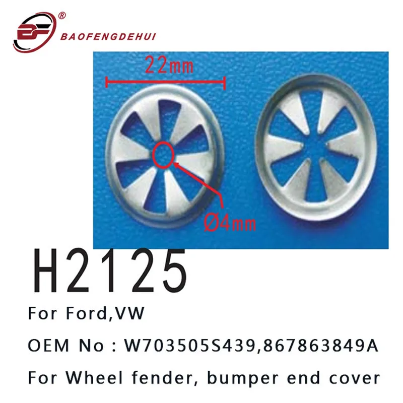 

Auto Bumper End Cover Clip W703505S439,867863849A For Ford,Volkswagen Wheel Fender