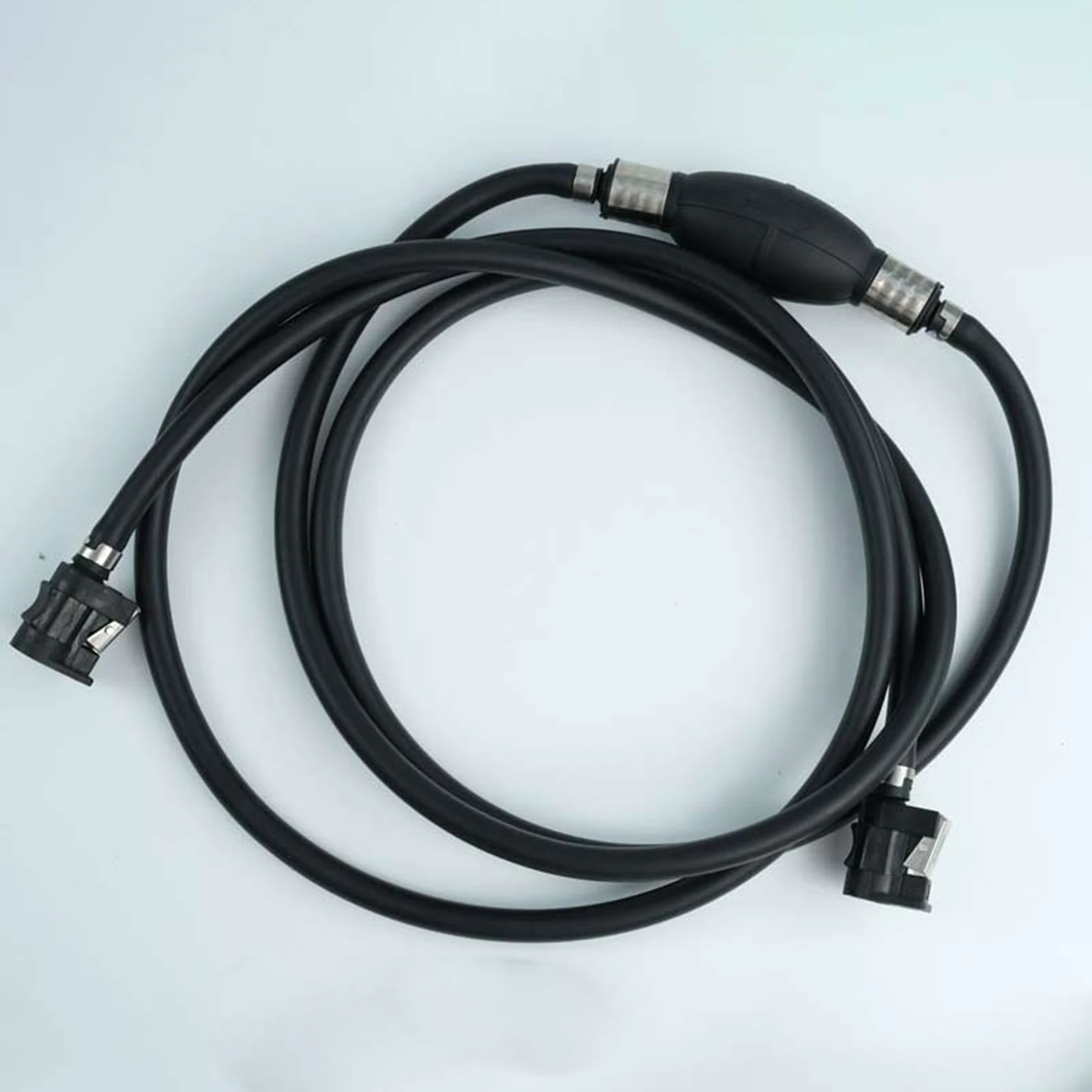 2.1M Black Bulb Type Fuel Gas Pump Oil Pipe Water Transfer Hand Syphon Manual Suction for Car Motorcycles | Инструменты