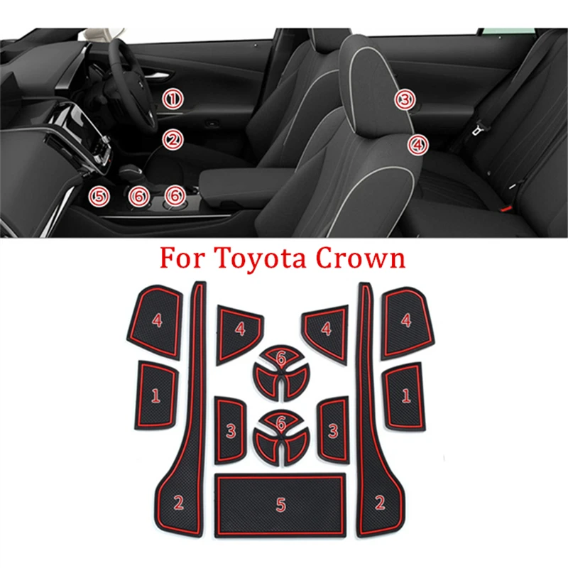 Противоскользящий коврик для Toyota Crown 2019 2020 противоскользящий слот ворот