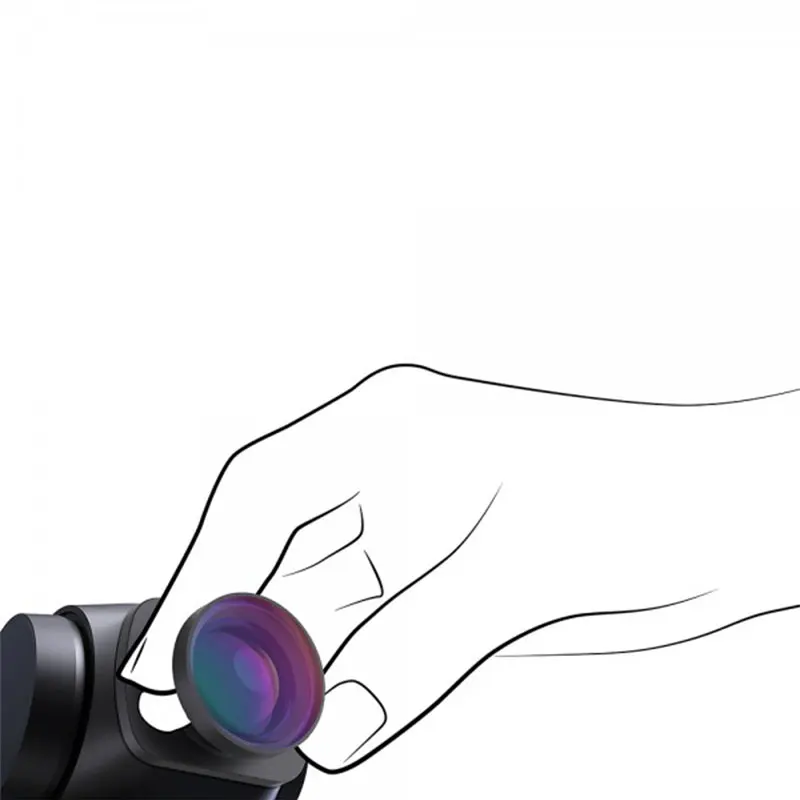 DJI Freewell Osmo Карманный широкоугольный объектив Расширенный поле зрения чехол имеет