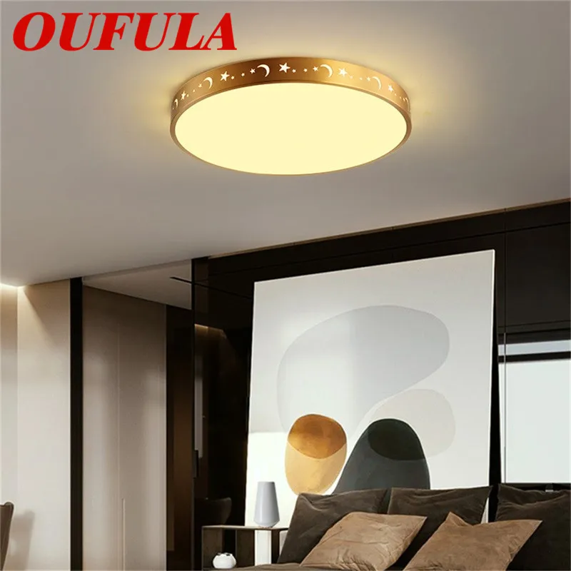 

OULALA Copper Ceiling Lights Contemporary Home Creative Decoration Suitable For Living Room Dining Room Bedroom