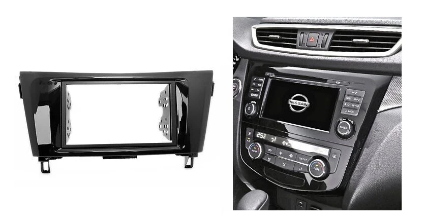 Двойной Din для NISSAN X-Trail Qashqai 2014 + радио DVD стерео панель монтажная установка обшивка
