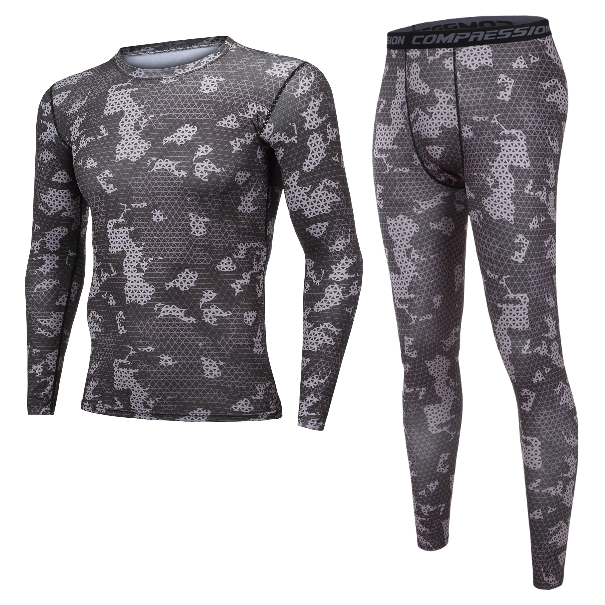 Long Johns Men Tracksuit Thermal Underwear Mens Breathable Sweat Quick Drying Thermo Underwear Tactical Motion Clothes