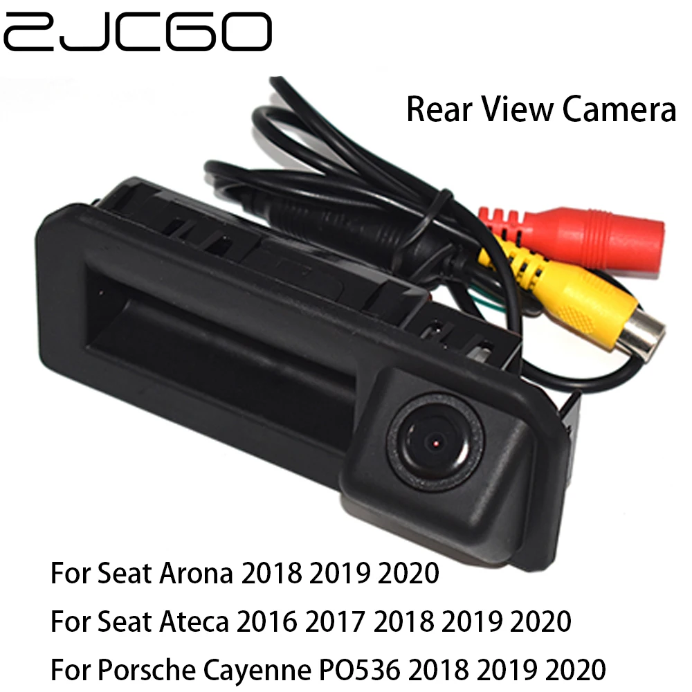 ZJCGO HD Car Rear View Reverse Back Up Parking Trunk Handle Camera for Porsche Cayenne PO536 Seat Arona Ateca 2018 2019 2020 | Автомобили