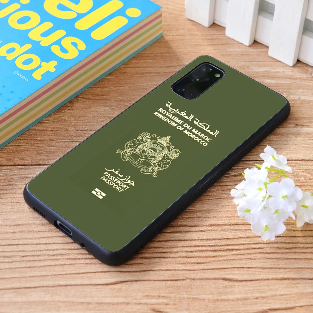 For Samsung Galaxy Moroccan Passport Soft TPU border Samsung Galaxy Case